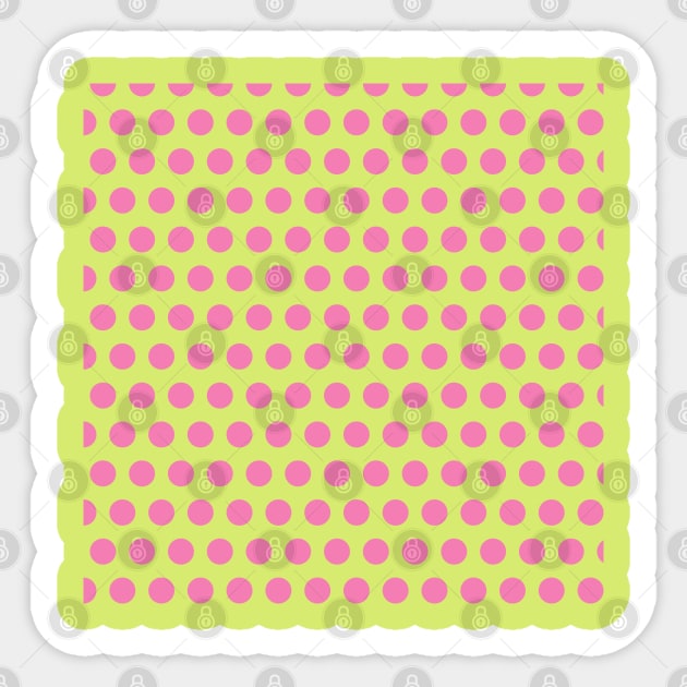 Pink polka dot Sticker by EvgeniiV